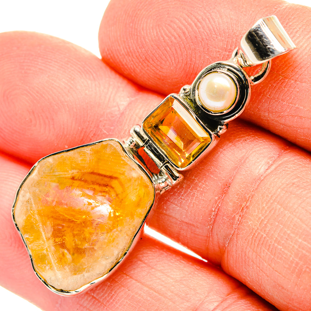 Citrine Pendants handcrafted by Ana Silver Co - PD31376