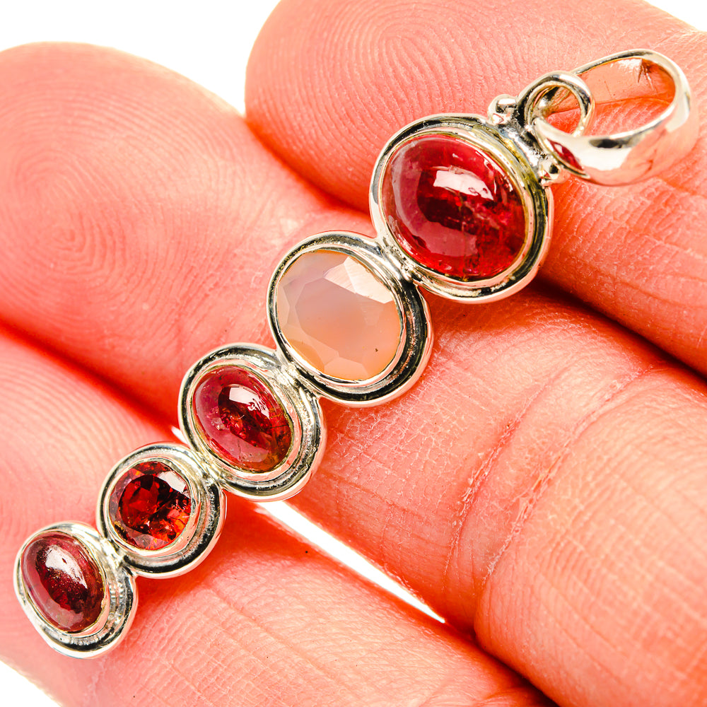 Garnet Pendants handcrafted by Ana Silver Co - PD31378
