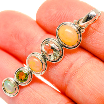 Ethiopian Opal Pendants handcrafted by Ana Silver Co - PD31379
