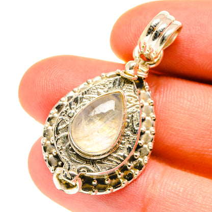 Rainbow Moonstone Pendants handcrafted by Ana Silver Co - PD3138