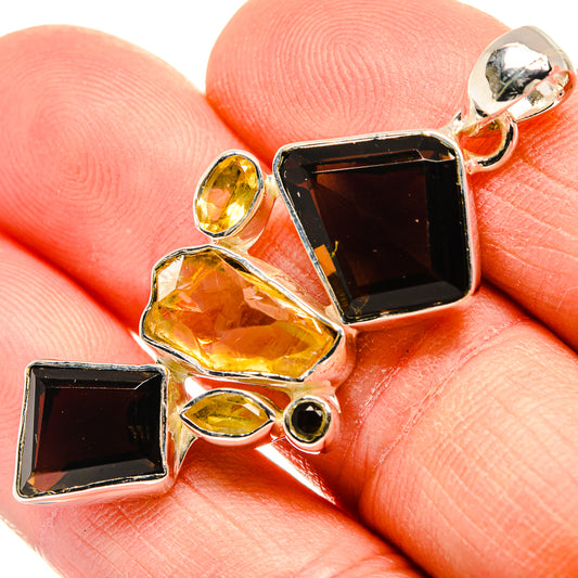 Smoky Quartz Pendants handcrafted by Ana Silver Co - PD31380