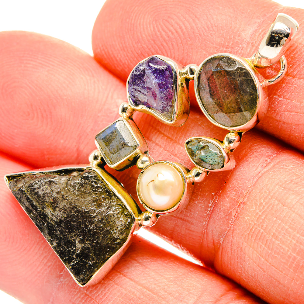 Tektite Pendants handcrafted by Ana Silver Co - PD31382