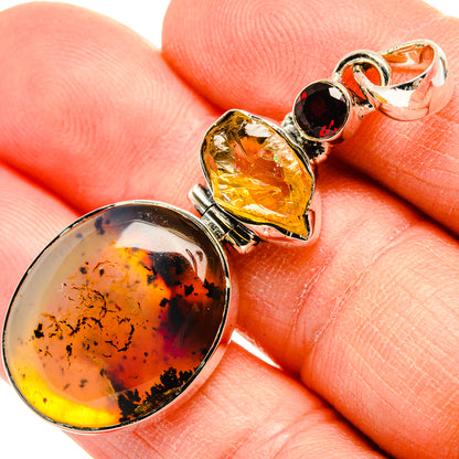 Montana Agate Pendants handcrafted by Ana Silver Co - PD31392