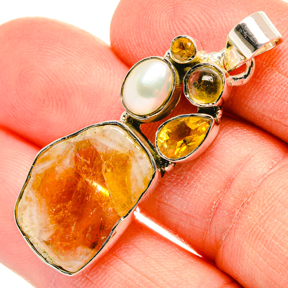 Citrine Pendants handcrafted by Ana Silver Co - PD31396