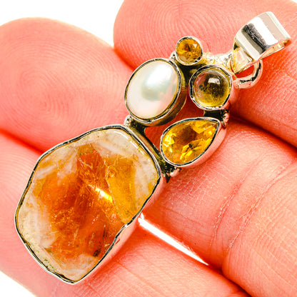 Citrine Pendants handcrafted by Ana Silver Co - PD31396