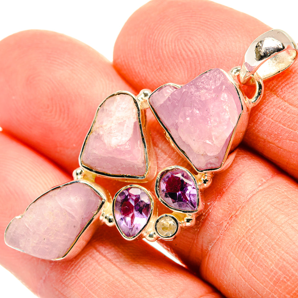 Kunzite Pendants handcrafted by Ana Silver Co - PD31400