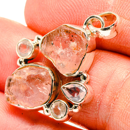 Rose Quartz Pendants handcrafted by Ana Silver Co - PD31406