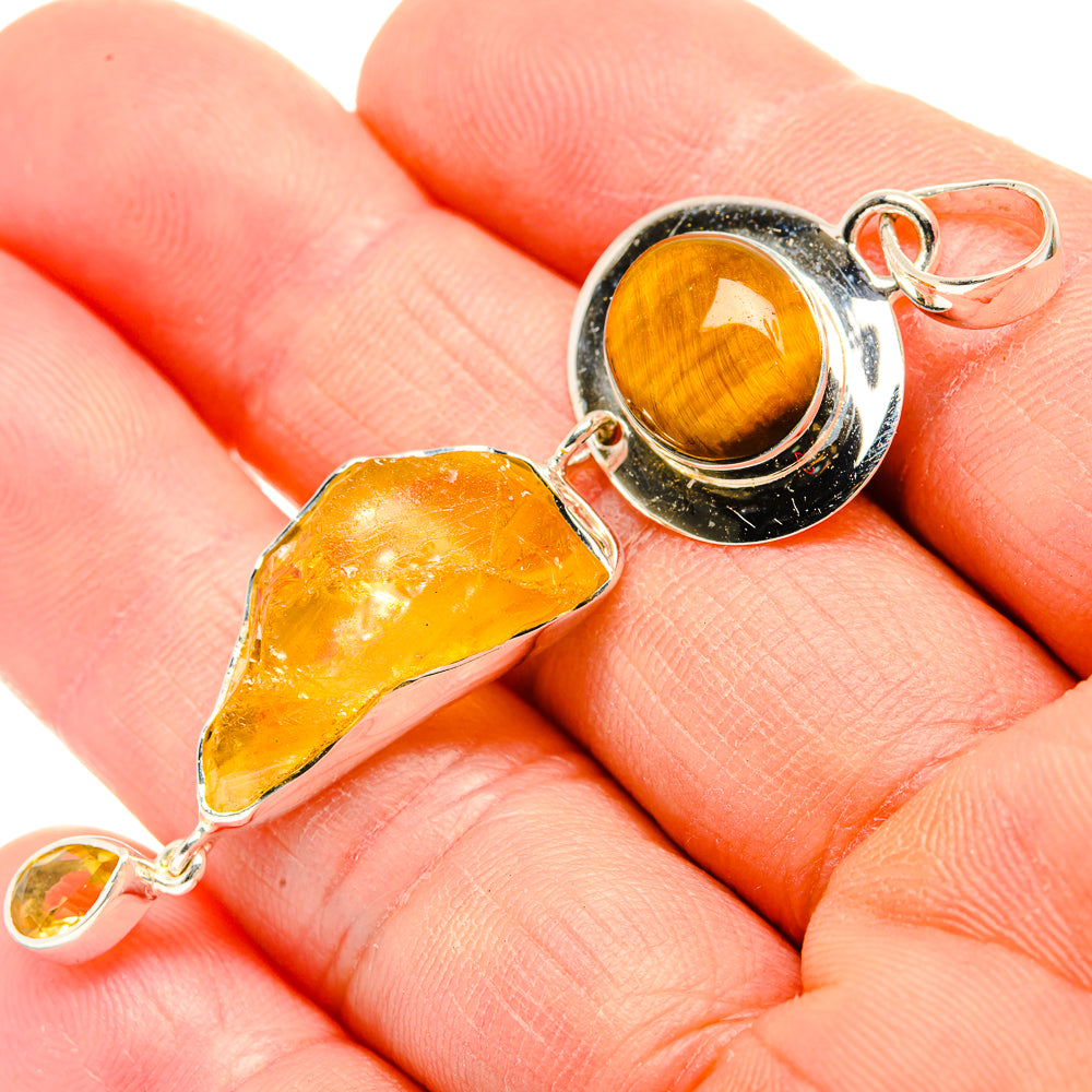 Citrine Pendants handcrafted by Ana Silver Co - PD31408