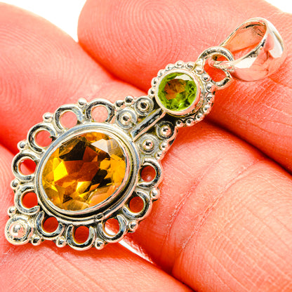 Citrine Pendants handcrafted by Ana Silver Co - PD31411
