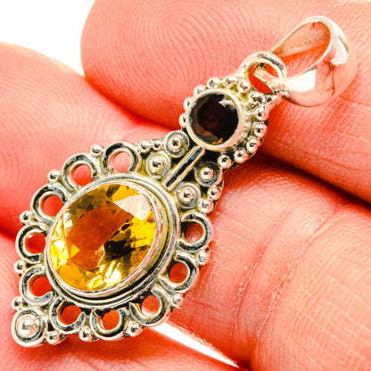 Citrine Pendants handcrafted by Ana Silver Co - PD31414