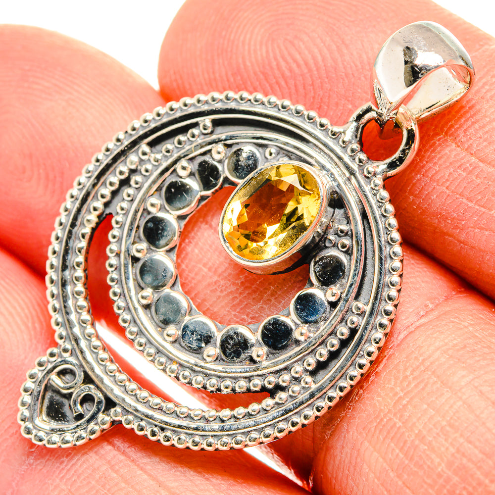 Citrine Pendants handcrafted by Ana Silver Co - PD31419