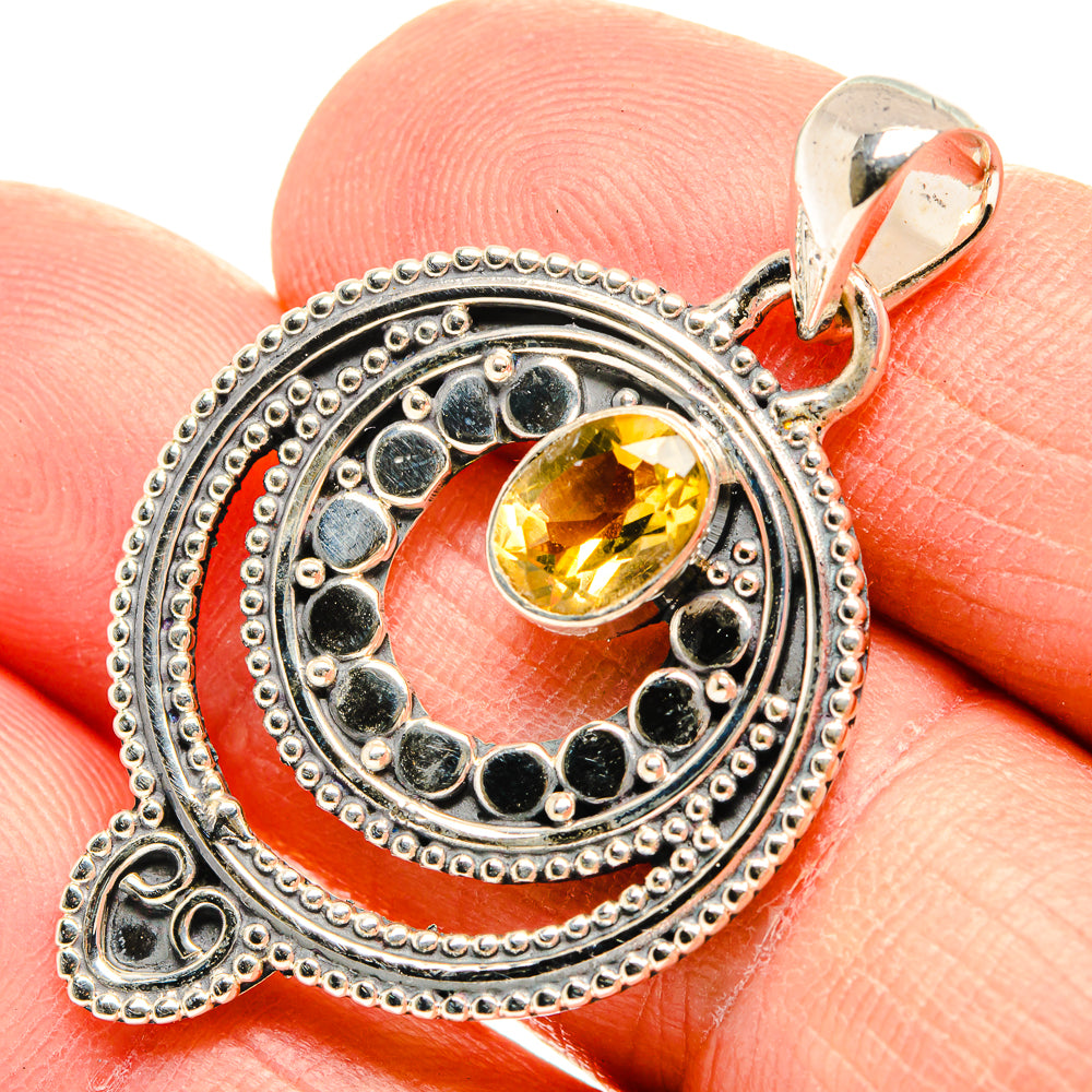 Citrine Pendants handcrafted by Ana Silver Co - PD31421