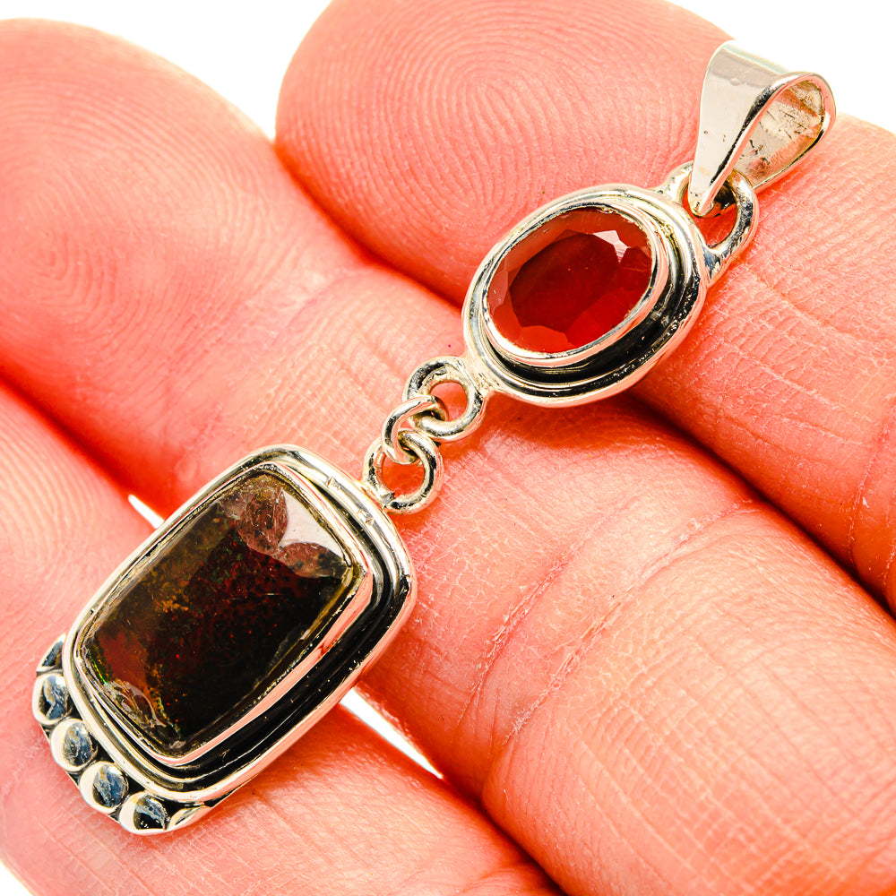 Ammolite Pendants handcrafted by Ana Silver Co - PD31426