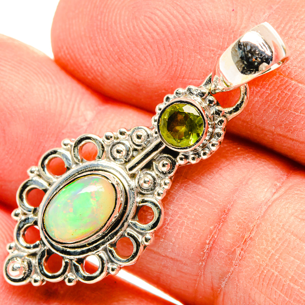 Ethiopian Opal Pendants handcrafted by Ana Silver Co - PD31429