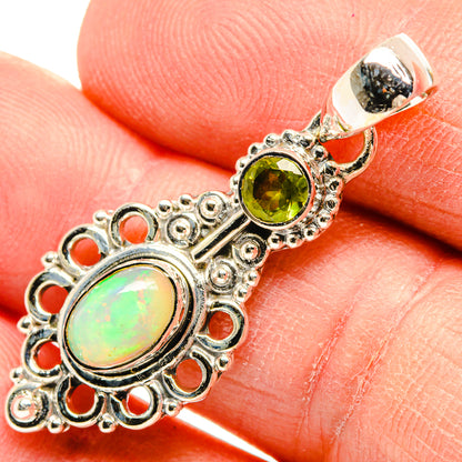 Ethiopian Opal Pendants handcrafted by Ana Silver Co - PD31429