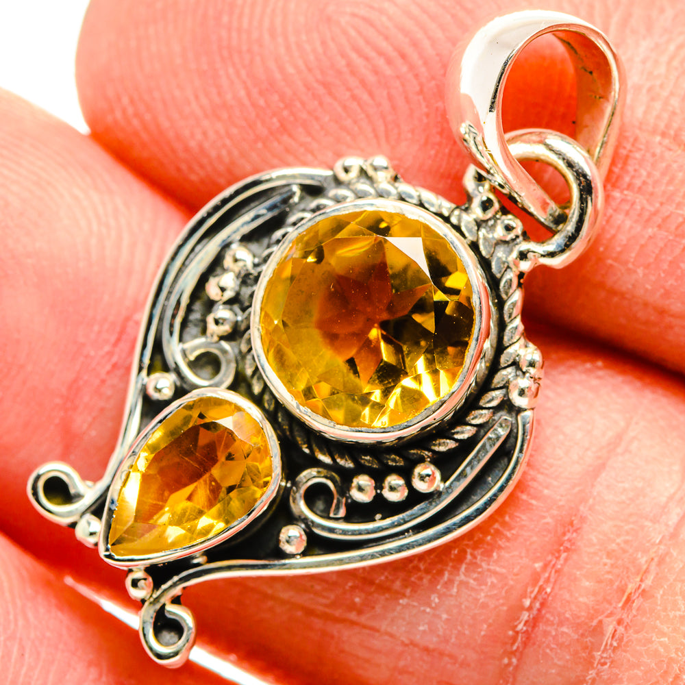 Citrine Pendants handcrafted by Ana Silver Co - PD31431