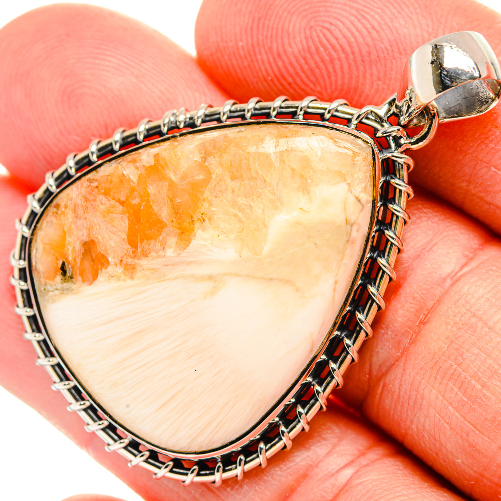 Scolecite Pendants handcrafted by Ana Silver Co - PD31435
