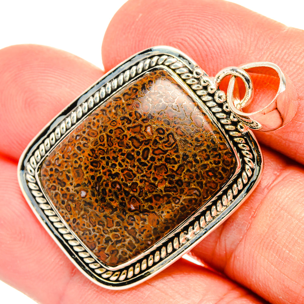 Dinosaur Bone Pendants handcrafted by Ana Silver Co - PD31436