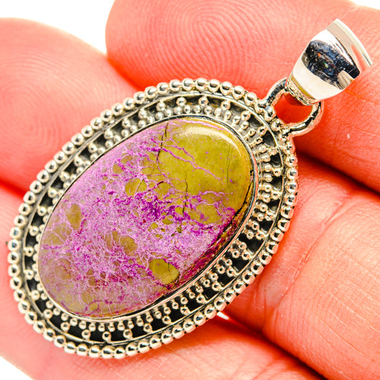 Stichtite Pendants handcrafted by Ana Silver Co - PD31437