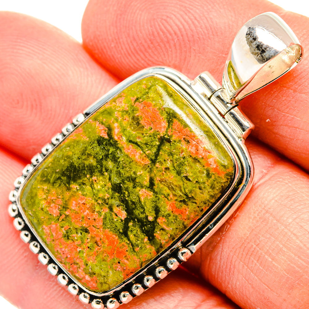 Unakite Pendants handcrafted by Ana Silver Co - PD31444