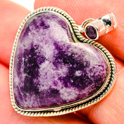 Lepidolite Pendants handcrafted by Ana Silver Co - PD31446