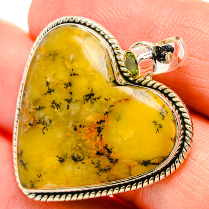 African Green Opal Pendants handcrafted by Ana Silver Co - PD31453