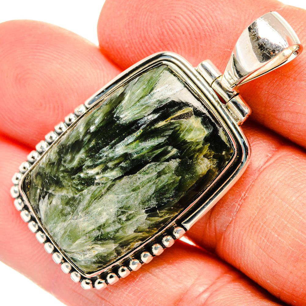 Seraphinite Pendants handcrafted by Ana Silver Co - PD31456