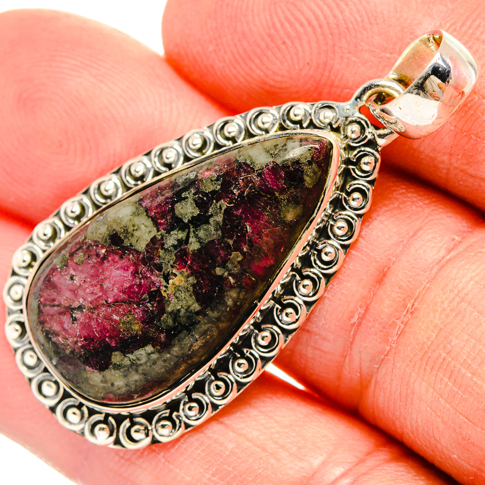 Russian Eudialyte Pendants handcrafted by Ana Silver Co - PD31458
