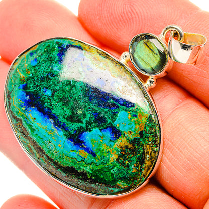 Chrysocolla Pendants handcrafted by Ana Silver Co - PD31467