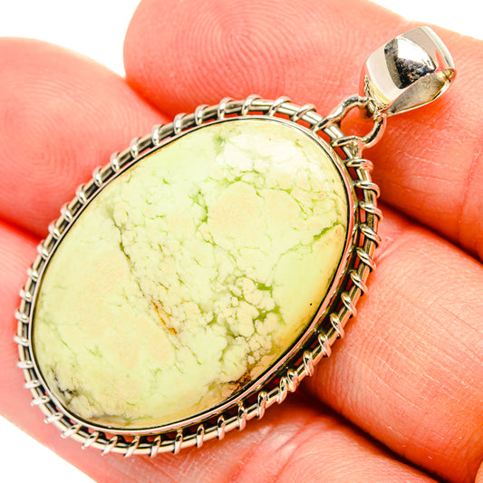 Lemon Chrysoprase Pendants handcrafted by Ana Silver Co - PD31473