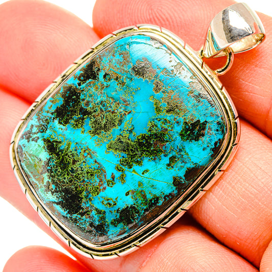 Chrysocolla Pendants handcrafted by Ana Silver Co - PD31479