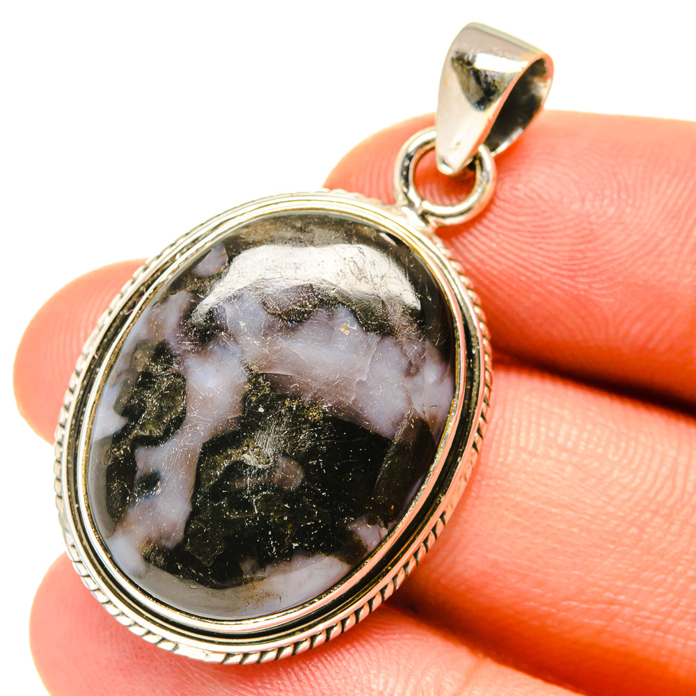 Gabbro Stone Pendants handcrafted by Ana Silver Co - PD3147