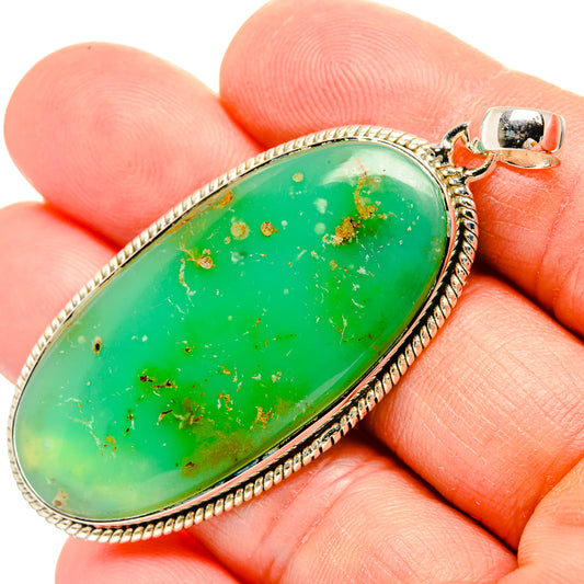 Chrysoprase Pendants handcrafted by Ana Silver Co - PD31484