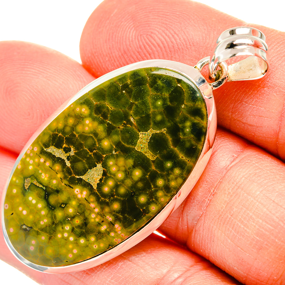 Ocean Jasper Pendants handcrafted by Ana Silver Co - PD31485
