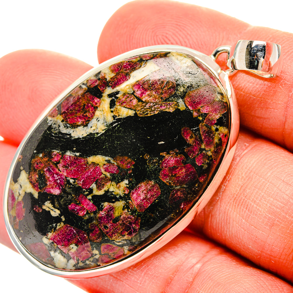 Russian Eudialyte Pendants handcrafted by Ana Silver Co - PD31489