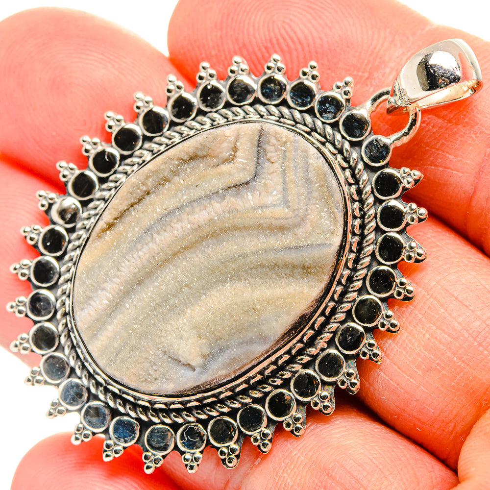 Desert Druzy Pendants handcrafted by Ana Silver Co - PD31491