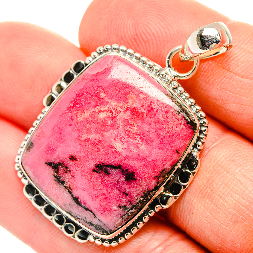 Rhodonite Pendants handcrafted by Ana Silver Co - PD31493