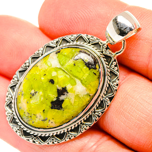 African Green Opal Pendants handcrafted by Ana Silver Co - PD31495