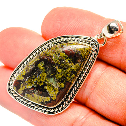 Dragon's Blood Stone Pendants handcrafted by Ana Silver Co - PD31498