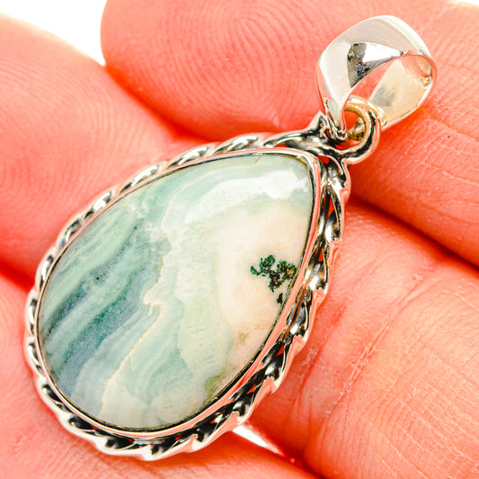Moroccan Agate Pendants handcrafted by Ana Silver Co - PD31506