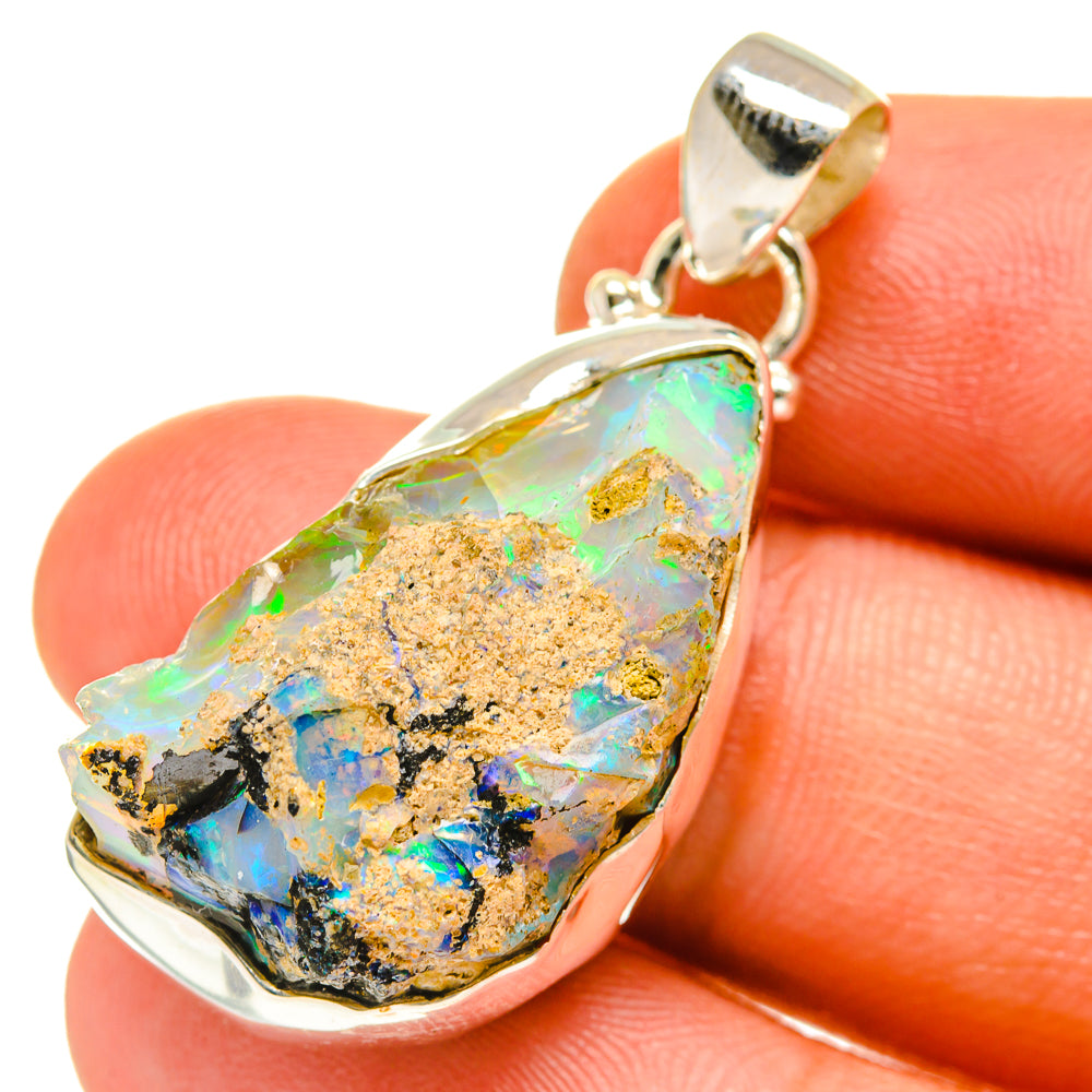 Ethiopian Opal Pendants handcrafted by Ana Silver Co - PD3152