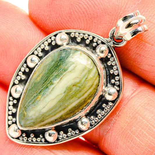 Picasso Jasper Pendants handcrafted by Ana Silver Co - PD31521