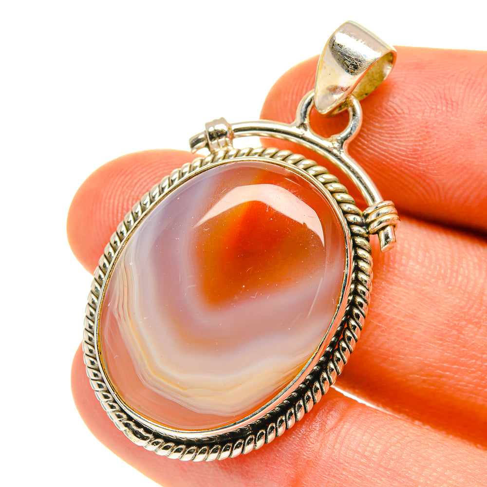 Botswana Agate Pendants handcrafted by Ana Silver Co - PD3153