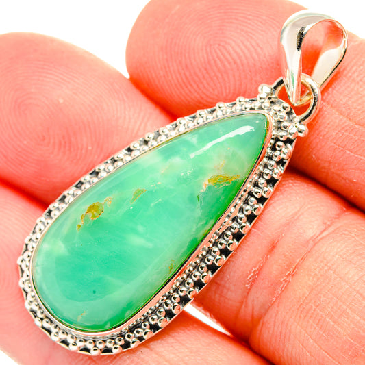Chrysoprase Pendants handcrafted by Ana Silver Co - PD31535