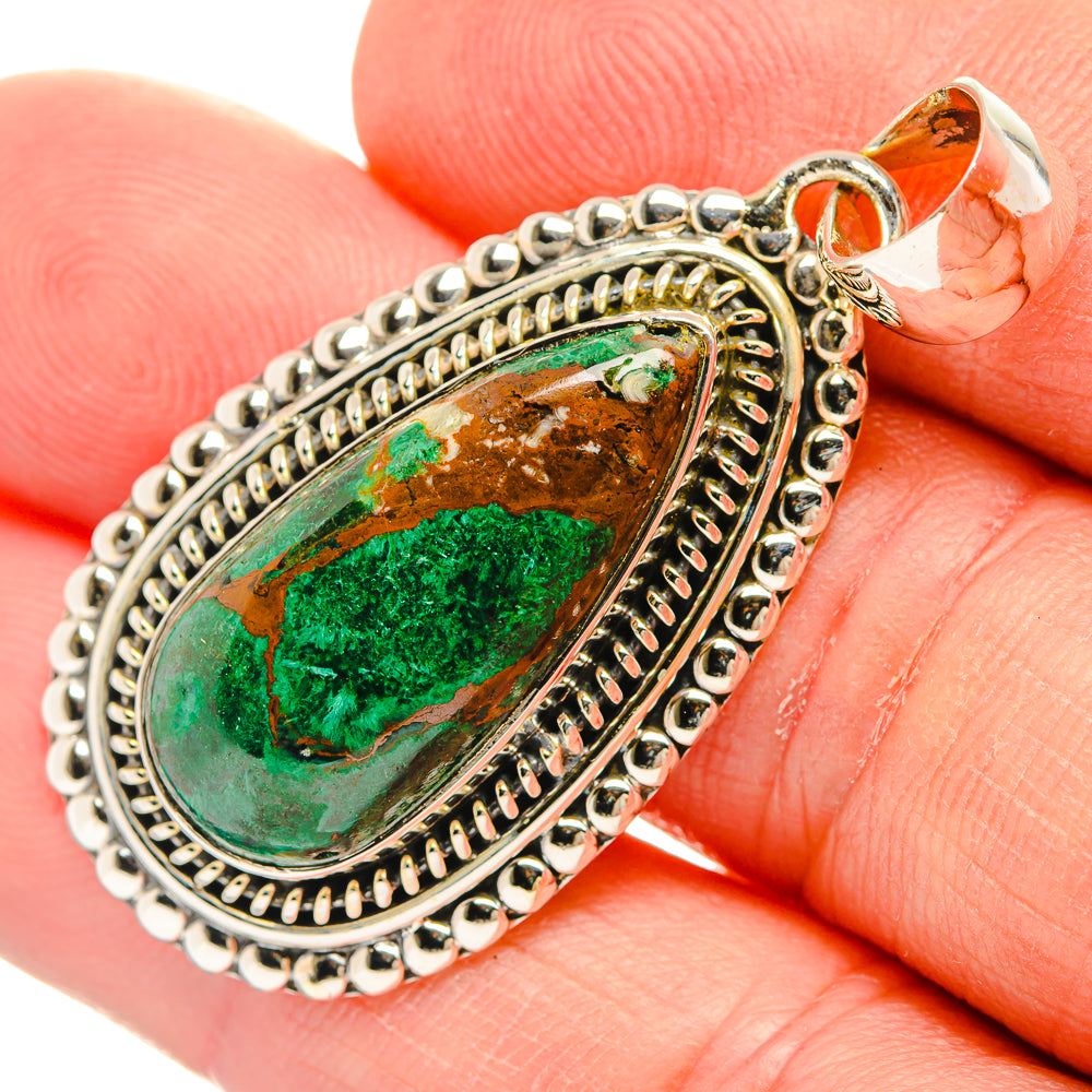 Malachite Pendants handcrafted by Ana Silver Co - PD31536
