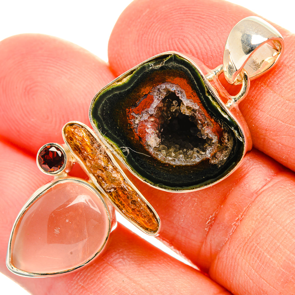 Desert Druzy Pendants handcrafted by Ana Silver Co - PD31538