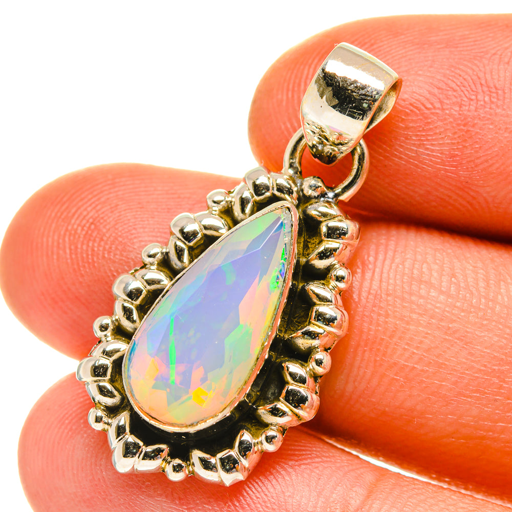 Ethiopian Opal Pendants handcrafted by Ana Silver Co - PD3154