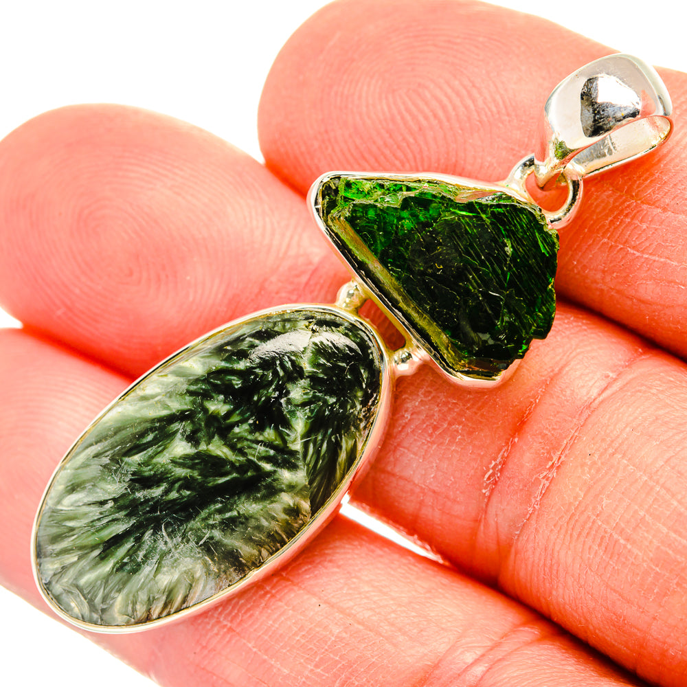 K2 Blue Azurite Pendants handcrafted by Ana Silver Co - PD31553