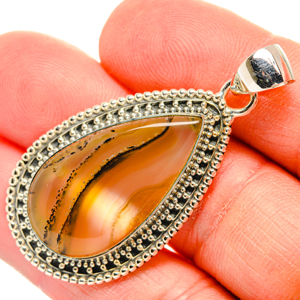 Montana Agate Pendants handcrafted by Ana Silver Co - PD31563
