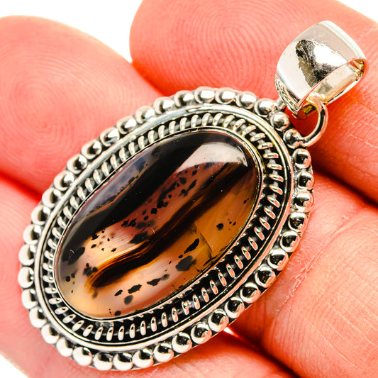 Scenic Dendritic Agate Pendants handcrafted by Ana Silver Co - PD31564